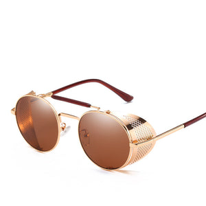 MuseLife Retro Round Metal Sunglasses