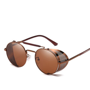 MuseLife Retro Round Metal Sunglasses