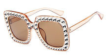 Load image into Gallery viewer, MuseLife Luxury Brand Designer Italian Big Crystal Sun Glasses