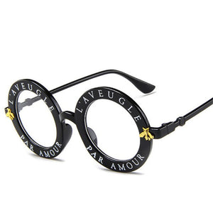 2019 New Small Bees Round Frame Sunglasses