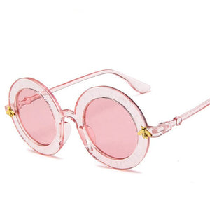 2019 New Small Bees Round Frame Sunglasses